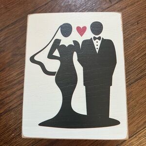 Wedding Couple Wooden Sign